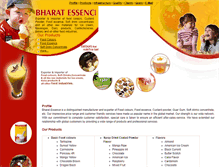 Tablet Screenshot of bharatessence.com